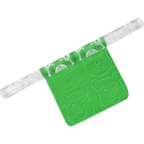 Textured Embossed Tedy Bear Acrylic Rolling Pins Fondant Cake Decorating Decorating Tools
