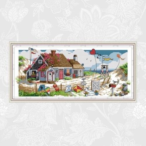 The home of love Paintings Aida Embroidery DMC 11CT 14CT Count Print On Canvas Chinese Cross Stitch kits Home Decoration