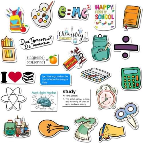 50 Sheets Into VSCO Small Fresh Graffiti Stickers Waterproof Suitcase Notebook Scooter Children Sticker Toys