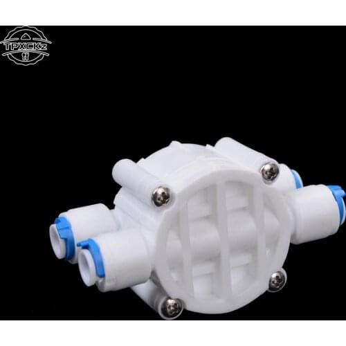 1PCS Auto Shut Off 4 Way 1/4 Port Valve For RO Reverse Osmosis Water Filter System