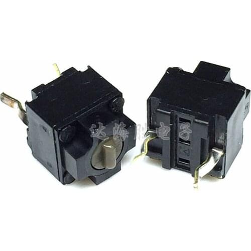 10pcs/lot Original mouse square micro switch button 6*6*7.45 Micro Switch Microsoft black spots EVQP0E07K