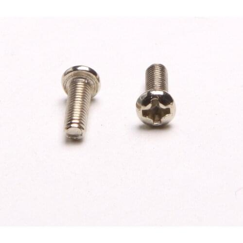 100PCS Nickel-plated Electronic Screw /Miniature Screw /Round Head Machine Screw / PM M3*4/5/6/8/10/12/16 GB818
