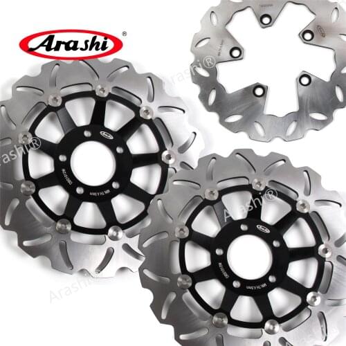 ARASHI GSXR750 / GSXR1100 Front Rear Brake Rotors Disc Floating Disk For SUZUKI GSX-R 750 1989 1990 1991 1992 1993 1994 1995