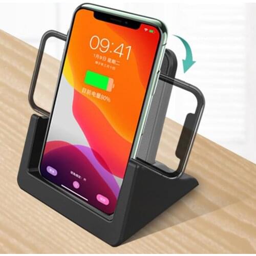 15W Qi Wireless Charger Stand Fast Charge Stand Wireless Charging Pad For iPhone 12/11 Pro/11/XR/XS/X/8