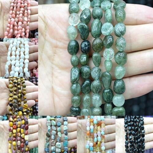 FLTMRH 6mm--8mm Natural Irregular Genuine Pink Opal beads Loose Stone Beads For Jewelry Making DIY Bracelet Necklace Wholesale