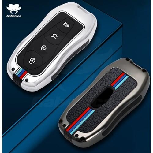 New Alloy Car Remote Key Full Cover Case For Geely Azkarra FY11 Atlas Pro New Emgrand GS X6 SUV EC7 Car Smart Key Shell Keychain