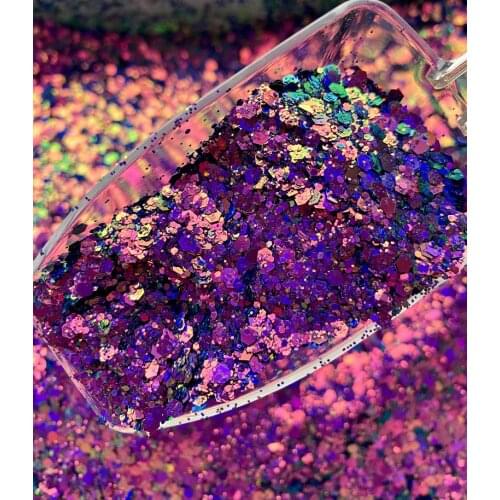 Color Shifting Chunky Glitter Mix | Color Shifting Glitter | Polyester Glitter | Tumbler Glitter | 1.7oz Glitter | Glitter