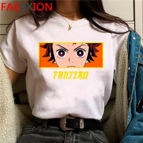 Demon Slaye Kimetsu No Yaiba summer top male harajuku kawaii streetwear graphic tees japanese summer top kawaii ulzzang
