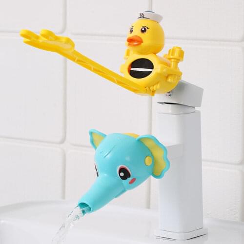 Faucet extender childrens hand-washing artifact baby cartoon silicone extension splash-proof extension faucet guide
