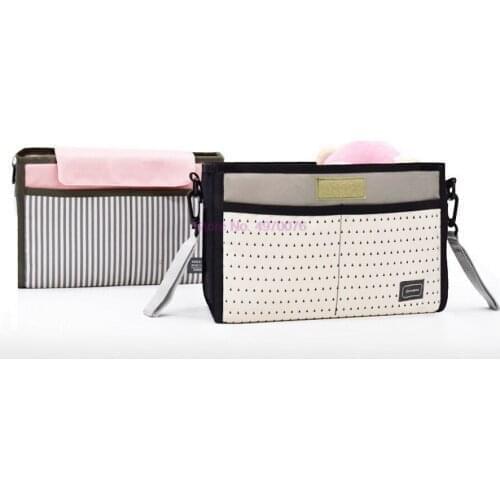 DHL 50pcs Baby Stroller Bag Nappy Diaper Bag Carriage Hanging Basket Storage Organizer Mummy Storage Bebe Stroller Accessories