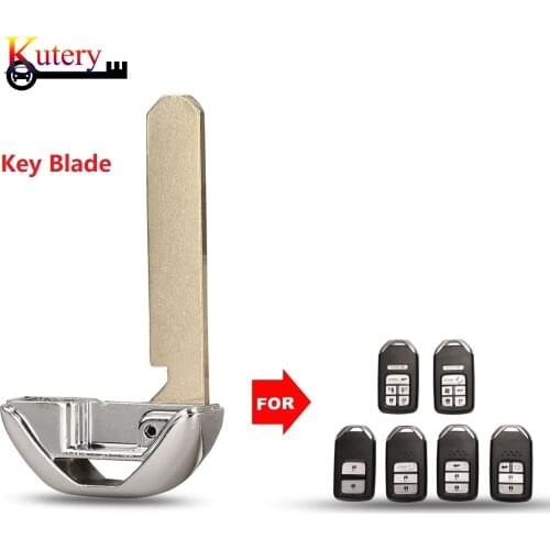 Kutery Remote Emergency Key Insert Key Blank For Honda Accord Odysee Civic Crosstour Fit Smart Key Keyless Uncut Blade