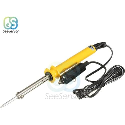 DC 12V 30W Electric Soldering Iron+Lighter Socket Plug for Auto Car Solder Repair Tools
