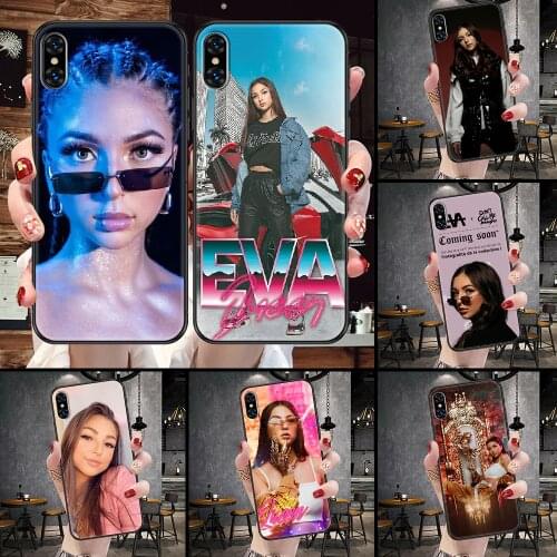 Eva queen Phone Case Cover Hull For iphone 5 5s se 2 6 6s 7 8 12 mini plus X XS XR 11 PRO MAX black silicone waterproof pretty