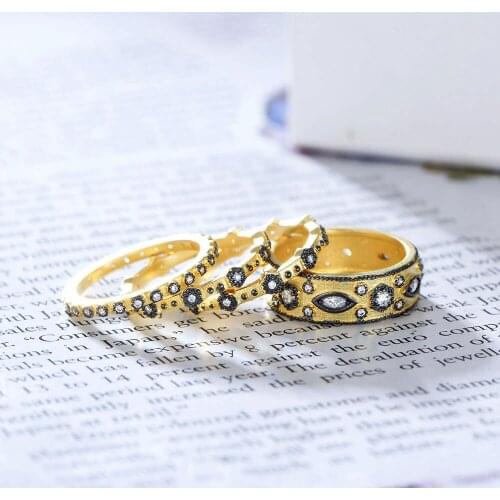 4 Pcs Rings Set Midi Wide Finger Rings Zircon 925 Fine Silver Punk/Hip-Pop Joint Knuckle Ring For Women Female