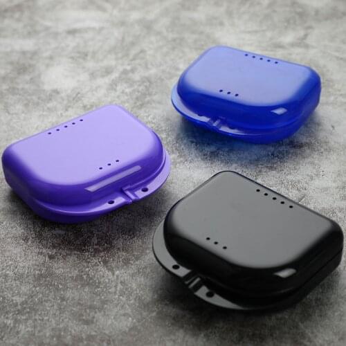 Tooth Retainer Box Brace Container Mouthguard Guard Denture Storage Case Cleaner
