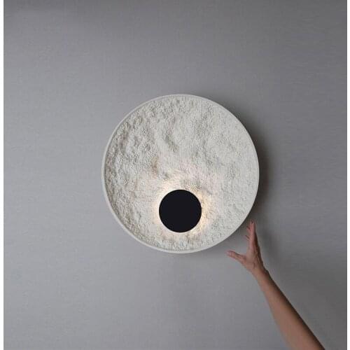 Round Moon White Body LED Home Wall light Stairs Bedroom Corridor Wall Sconce Minimalist Nordic Loft Wall lamp Wall Decoration
