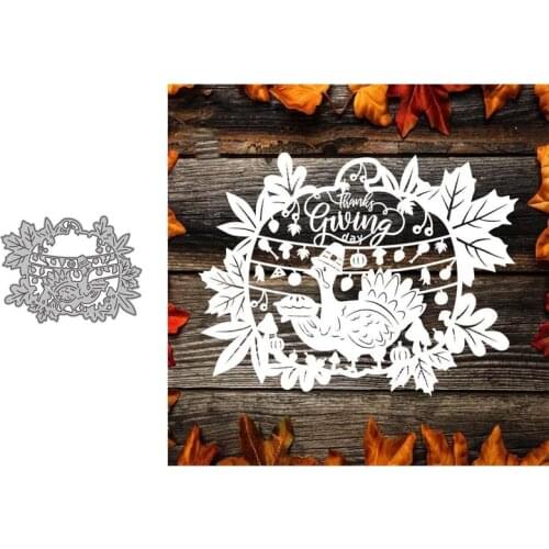 Metal Cutting Dies Turkey for Scrapbooking DIY Crafts Stencil Card Make Album Decorative New 2021