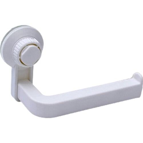 Toilet Paper Holder Wall-Mounted Suction Cup Toilet Paper Roll Holder for Bathroom Washroom Kitchen Stick On Walll