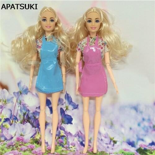 Cosplay Doll Clothes Chef Clothing Doll Dress For Barbie Dollhouse Toys For Girls Gift 1/6 Doll Accessories