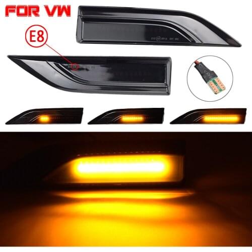 For VW Volkswagen Transporter T6 Multivan Caddy LED Dynamic Turn Signal Light Side Fender Marker Sequential Indicator Blinker