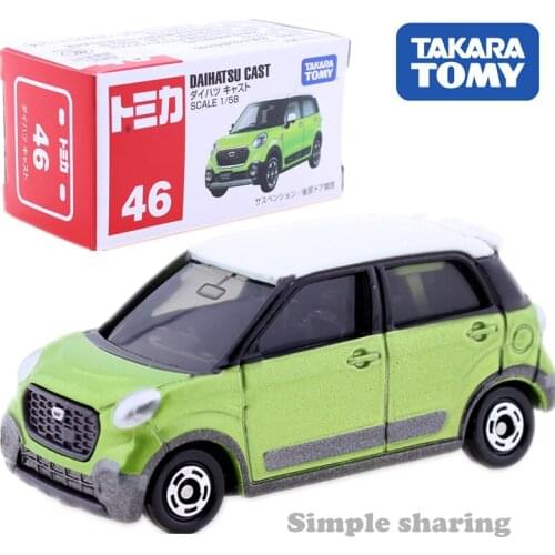 TAKARA TOMY TOMICA No.46 DAIHATSU CAST Model Car Scale 1/58 DIECAST Metal Hatchback Mould Green Funny Baby Toys