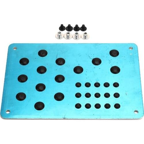 1PC Universal Silver Car Floor Mat Foot Heel Scuff Plate Non-slip Carpet Patch Automobile Alloy Wear Plate Anti-skid Pad