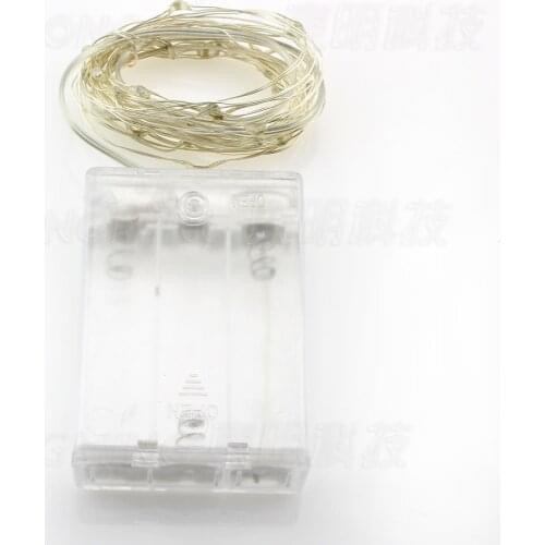 2m 20leds 3*AA Battery Operated led string Lights Waterproof led Christmas lights outdoor Free Shipping battery led lights