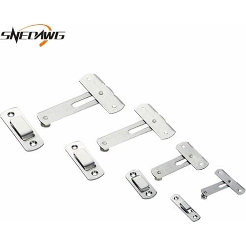 Stainless Steel Hasps Latch Lock 2/3/4/4.3inch Anti-theft Hasps for Gate House Door Lock Hasps