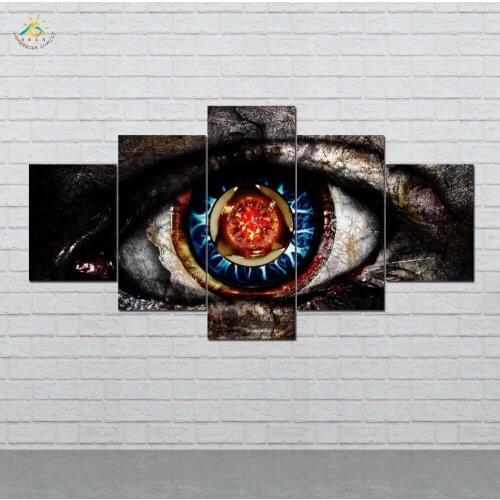 Abstract Eye Wall Art HD Prints Canvas Art Painting Modular Picture And Poster Canvas Painting Decoration Home 5 PIECES