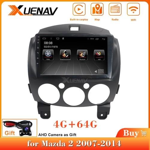 2din Autoradio GPS Navigation Stereo Radio Car Multimedia Video Player for Mazda 2 2007-2014 Car radio player tap recorder