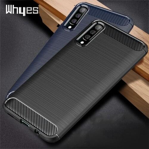 Case For Samsung Galaxy A50 A10 A10e A20 A20e A30 A40 A60 A70 A70STPU Carbon Fiber Cover For Samsung A01 A21 A50 A30 A11 A41