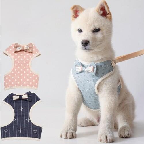 Breathable Small Dog Pet Harness And Leash Set Puppy Cat Vest Harness Collar For Chihuahua Harness For Small Medium Pets Dogs