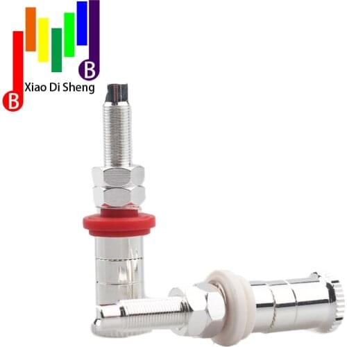 Hifi audio 4pcs Silver plated Speaker Terminal Binding Post Amplifier DVD Player Speaker Teriminal Plug