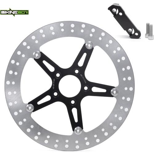 BIKINGBOY 13" 14" 15" Front Brake Disc Disk Rotor Bracket Sportster XL1200X XL883N Iron XL1200CX XL1200V XL1200C 14-21 20 19 18