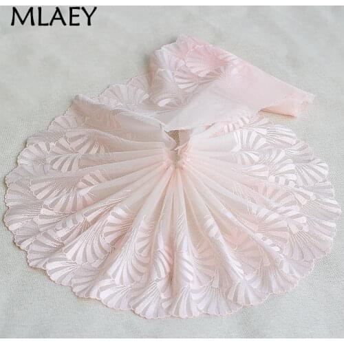 MLAEY 2Yards Pink Exquisite Embroidered Flower Lace Trim High Quality Lace Fabric DIY Craft&Sewing Dress Clothing Accessories