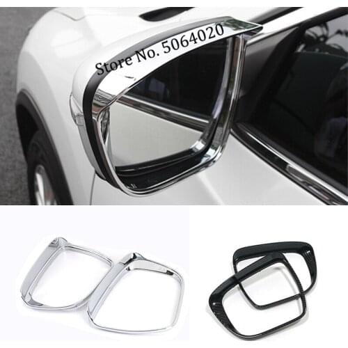 For Nissan X-Trail T32 Rogue 2014-2018 ABS Chrome Car Rearview Mirror Covers Rain Eyebrow Frame Exterior Cover Trim Accessories
