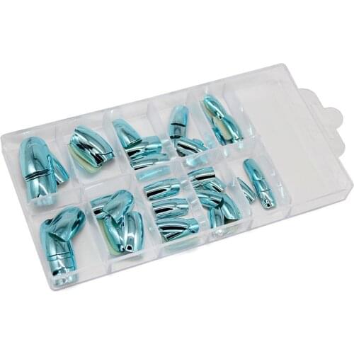 Wholesale 70Pieces Metallic Color False French Nail Tips #09