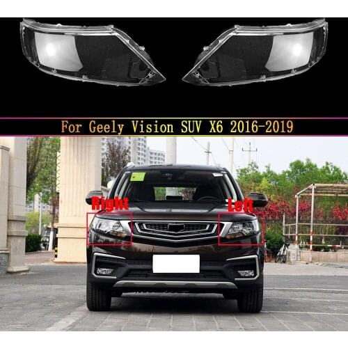 Car Headlight Cover Lens Glass Shell Front Headlamp Transparent Lampshade Light Lamp For Geely Vision SUV X6 2016 2017 2018 2019