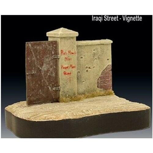 New Unassembled Street ruins base length 14cm width 10cm high 10cm Resin Figure Unpainted Model Kit