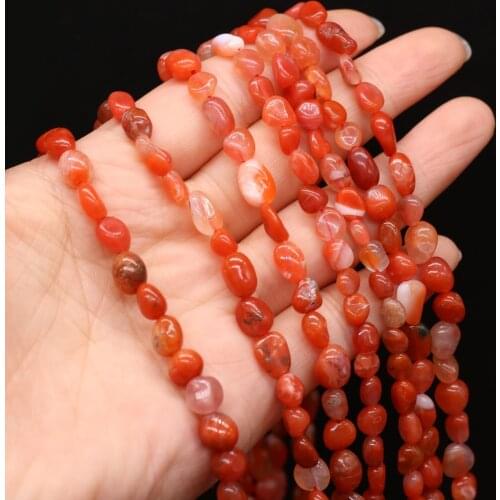 New Style Natural Stone Irregular Crystal Red Rabbit Loose Beads For DIY Jewelry Making Necklace Bracelet Earrings Accessory
