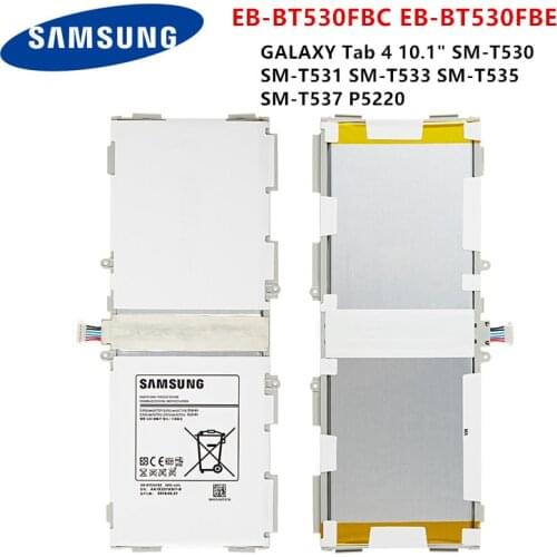 SAMSUNG Orginal Tablet EB-BT530FBE EB-BT530FBC Battery For Samsung Galaxy Tab 4 10.1" SM-T530 SM-T531/T533/T535/T537 P5220