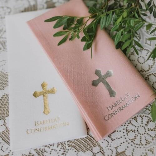 Personalized napkins, DINNER, Personalisierte Servietten, Kommunion, Servietten, Konfirmation, Communion, Confirmation napkins