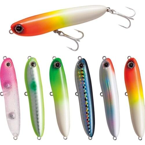 Lu Ya Bait Floating Water Pencil Long Shot Zigzag Dog 67mm/6.5g Cocked Mouth Simulation Fake Bait Artificial Bait Fishing Tackle