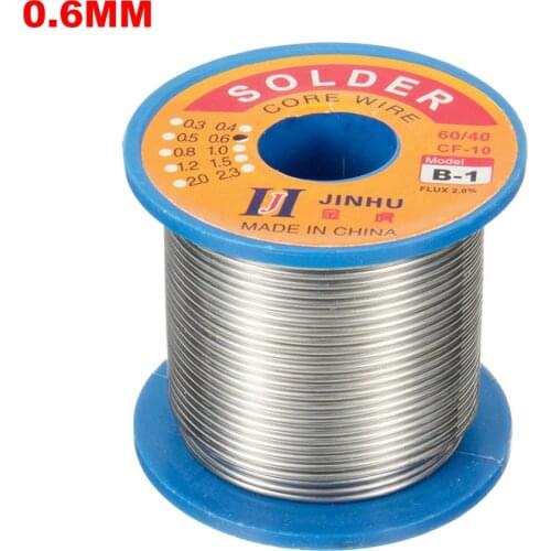 250g 0.5mm 0.6mm 0.8mm 1.0mm 2.0mm 60/40 Tin Lead Rosin Core Solder Wire for Electrical repair, IC repair