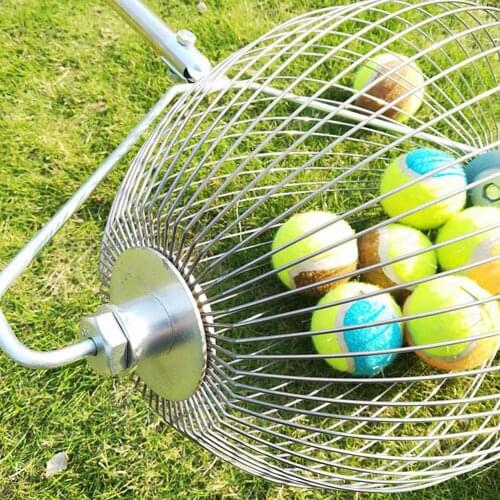 Garden Collector Fruit Picker Chestnuts Harvester Stainless Steel Basket Ball Golf Balls Fruit Walnut Catcher Picking Tools