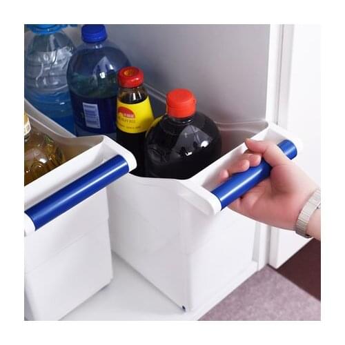 Pulley Storage Box With Handle Kitchen Storage Box Cabinet Debris Sorting Box Gap Storage Car