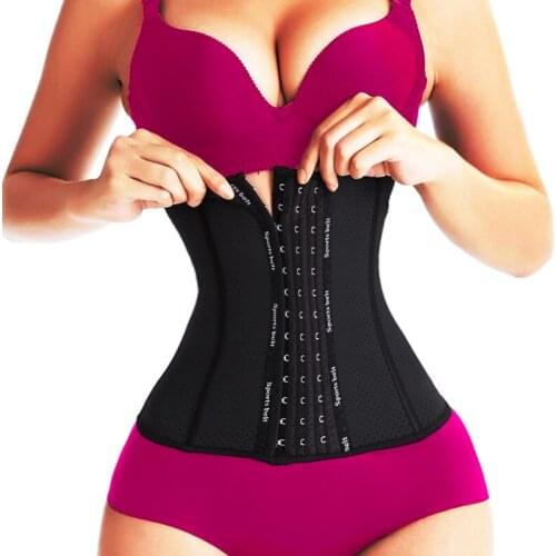 XS Slimming Waist Trainer Sports Belt Shapewear Rubber Latex Waist Cincher Body Shaper Strap for Women Fajas Girdles Firm Corset