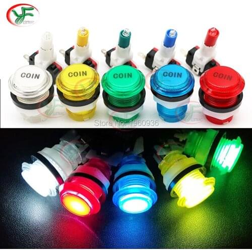 12V LED Arcade Game Start Push Button Coin Button Switch Kit 5 Colors DIY Accessories Professional Joystick Boy Gift