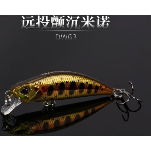 Sinking Mini Minnow Bait 5cm 5g Fishing Hard Lures With Movable Steel Balls for Perch Bass Trout Fishing