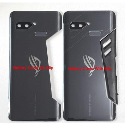 6.0"Orignal For Asus ROG Phone ZS600KL Glass Back Battery Cover Case+Camera Frame lens+Fingerprint Flex Cable For ZS600KL Z01QD